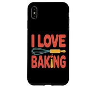 I Love Baking Frusta Mattarello Design Carino Custodia per iPhone XS Max