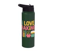 I Love Baking Frusta Spatola Cake Fun Stainless Steel Insulated Water Bottle