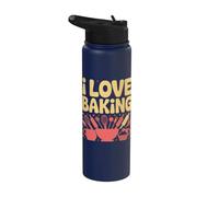 I Love Baking Fruste Ciotole Mattarello Stainless Steel Insulated Water Bottle