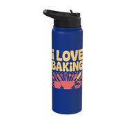 I Love Baking Fruste Ciotole Mattarello Stainless Steel Insulated Water Bottle