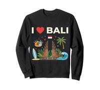 I Love Bali Indonesia Vacanze di Viaggio Felpa