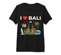 I Love Bali Indonesia Vacanze di Viaggio Maglietta Premium