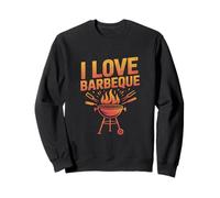 I Love Barbeque Grill Master Fire Cooking Fun Felpa