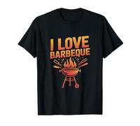 I Love Barbeque Grill Master Fire Cooking Fun Maglietta
