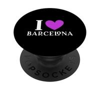 I Love Barcelona Spagna PopSockets PopGrip Adesivo