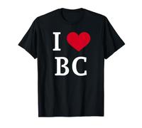 I Love BC, I Heart Initials B.C. Maglietta