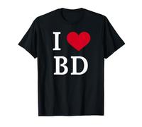 I Love BD, I Heart Initials B.D. Maglietta