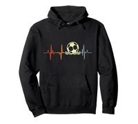 I Love Beach Soccer Beach Felpa con Cappuccio