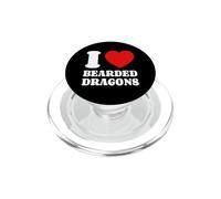 I Love Bearded Dragons Drago Barbuto PopSockets PopGrip per MagSafe