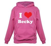 I Love Becky - Bambini Felpa/Maglione - Sing Cantante Testo Ventola Tour
