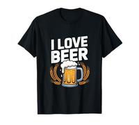 I Love Beer Brew Mug Grano Cheers Maglietta