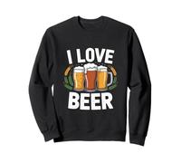 I Love Beer Craft Brew Appassionato Umorismo Felpa