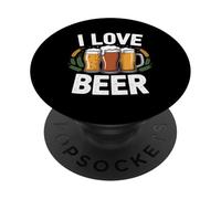 I Love Beer Craft Brew Appassionato Umorismo PopSockets PopGrip Adesivo