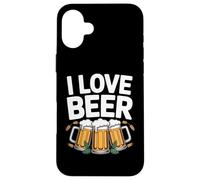 I Love Beer Lager Celebration Momenti divertenti Custodia per iPhone 16 Plus
