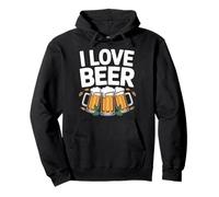 I Love Beer Lager Celebration Momenti divertenti Felpa con Cappuccio
