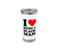 I Love Being A Black Man Bicchiere termico in acciaio inox doppia parete