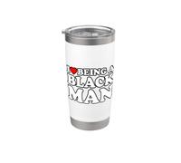 I Love Being A Black Man Bicchiere termico in acciaio inox doppia parete