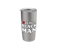 I Love Being A Black Man Bicchiere termico in acciaio inox doppia parete