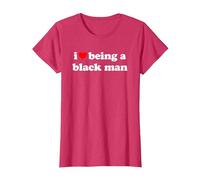 I Love Being A Black Man Maglietta, Donna, Rosso mélange, S