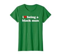I Love Being A Black Man Maglietta, Donna, Verde Mela, S