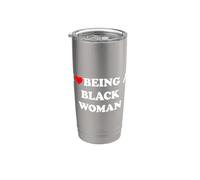 I Love Being A Black Woman Bicchiere termico in acciaio inox doppia parete