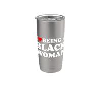 I Love Being A Black Woman Bicchiere termico in acciaio inox doppia parete