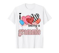 I Love Being A Grammie Cute Hearts Regali Maglietta