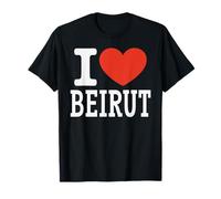 I Love Beirut City Heart Graphic Souvenir Viaggio Maglietta