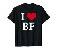 I Love BF, I Heart Initials B.F. Maglietta