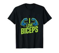 I Love Bicipeps Motivational Gym Focus Maglietta