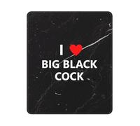 I Love Big Black Cock Tappetino per Mouse Comodo Mousepad Durevoli Mouse Pad per Computer Gaming Casa 25X30Cm