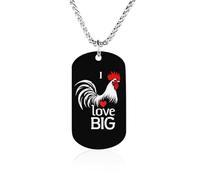 I Love Big Cock Fashion Memorial Collane Stampato Titanio Acciaio Ciondolo Gioielli Novità Immagine Collana Medaglietta Cane per Uomo Donna