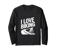 I Love Biking Passionate Ciclismo Viaggio Maglia a Manica