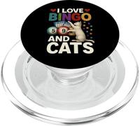 I Love Bingo and Cats Maglietta divertente gatto e Bingo PopSockets PopGrip per MagSafe