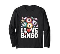 I Love Bingo Appassionate Players Design Maglia a Manica