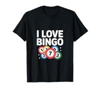 I Love Bingo Casual Divertimento Appassionato Espressione Maglietta