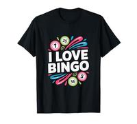 I Love Bingo Fun Design colorato e audace Maglietta