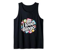 I Love Bingo Gioco Colorato Gioco Design Canotta