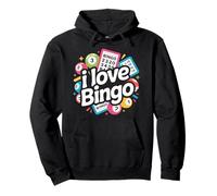 I Love Bingo Gioco Colorato Gioco Design Felpa con Cappuccio