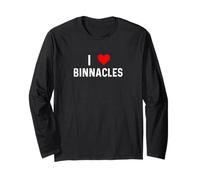I Love Binnacles - Cuore - Ship Yacht Boat Compass Captain Maglia a Manica