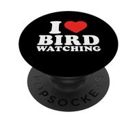 I Love Bird Watching Osservazione Uccelli Natura PopSockets PopGrip Adesivo