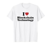 I Love Blockchain Technology Student Major Graduation Maglietta