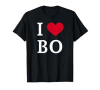 I Love BO, I Heart Initials B.O. Maglietta