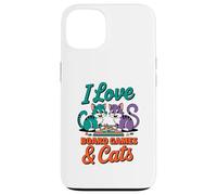I Love Board Games Cats gioco da tavolo Gatto Custodia per iPhone 13