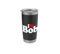 I LOVE BOB I HEART ROBERT NOME SU UN TEE Bicchiere termico in acciaio inox doppia parete