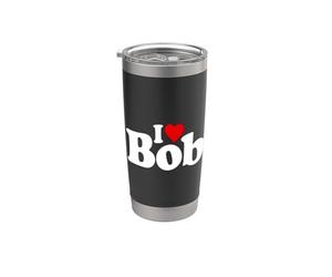I LOVE BOB I HEART ROBERT NOME SU UN TEE Bicchiere termico in acciaio inox doppia parete