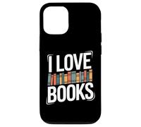 I Love Books - Libreria colorata Custodia per iPhone 12/12 Pro