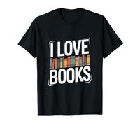 I Love Books - Libreria Colorata Maglietta