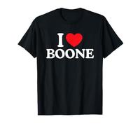I Love Boone Birthday First Name Family Last Name Heart Maglietta