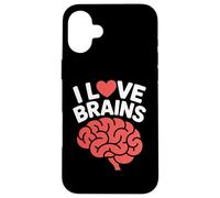 I Love Brains Divertente Neuroscienze Umorismo Custodia per iPhone 16 Plus